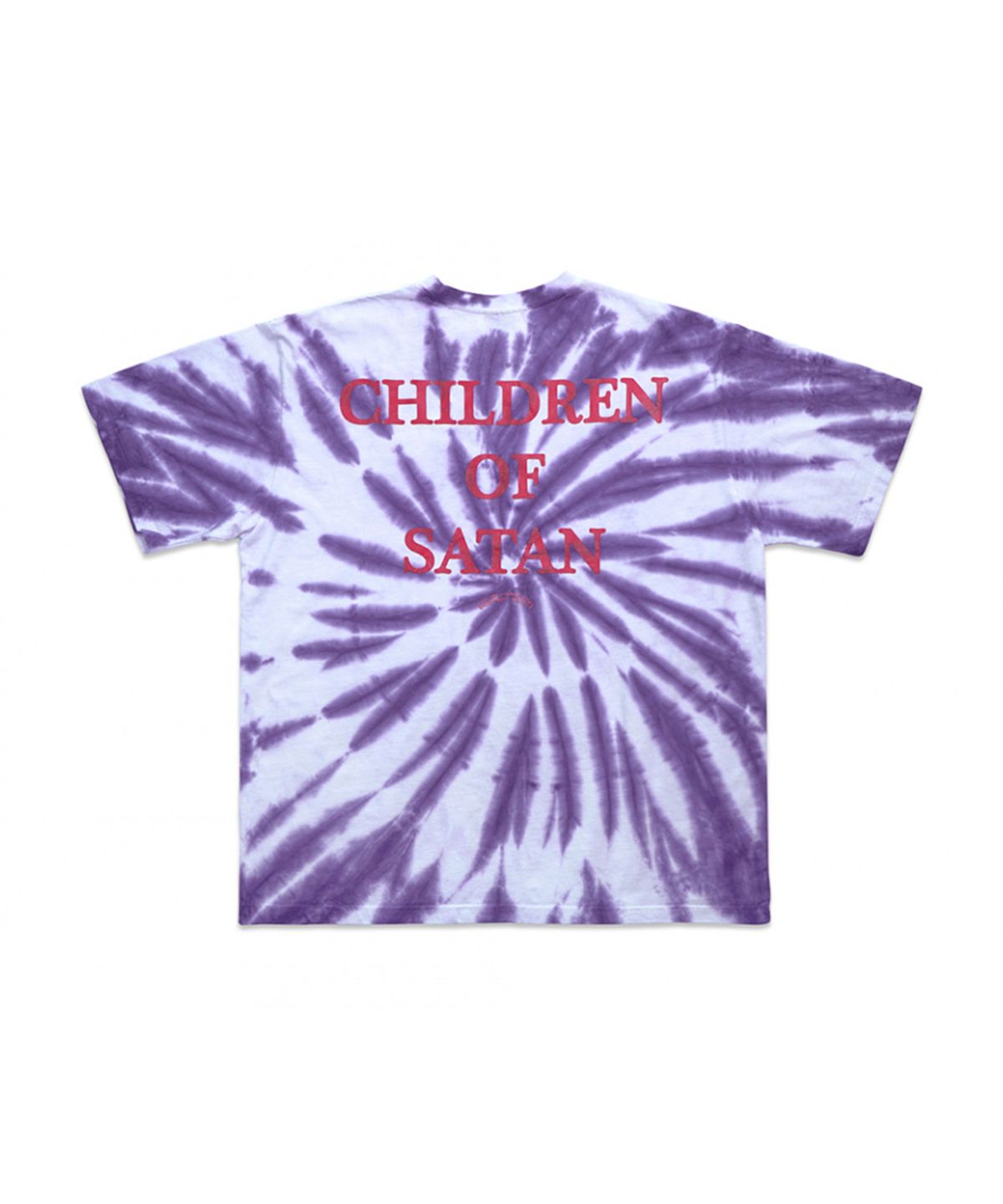 아임낫어휴먼비잉(I AM NOT A HUMAN BEING) TIE-DYE SATAN TEE - PURPLE