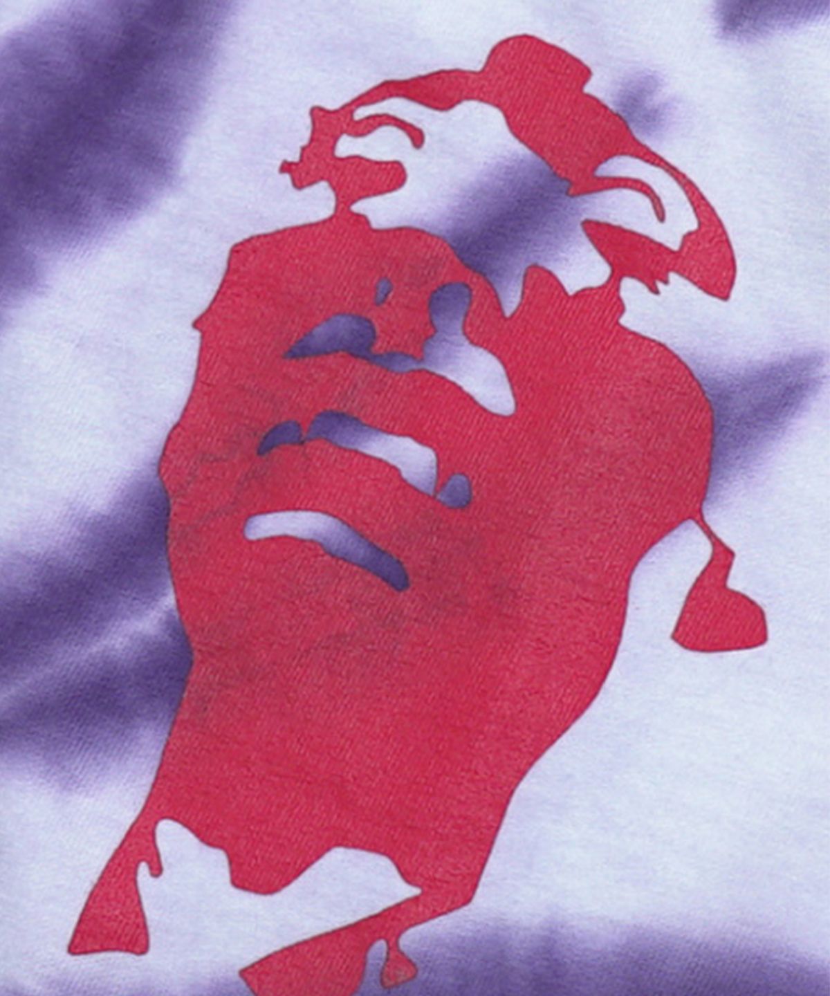 아임낫어휴먼비잉(I AM NOT A HUMAN BEING) TIE-DYE SATAN TEE - PURPLE