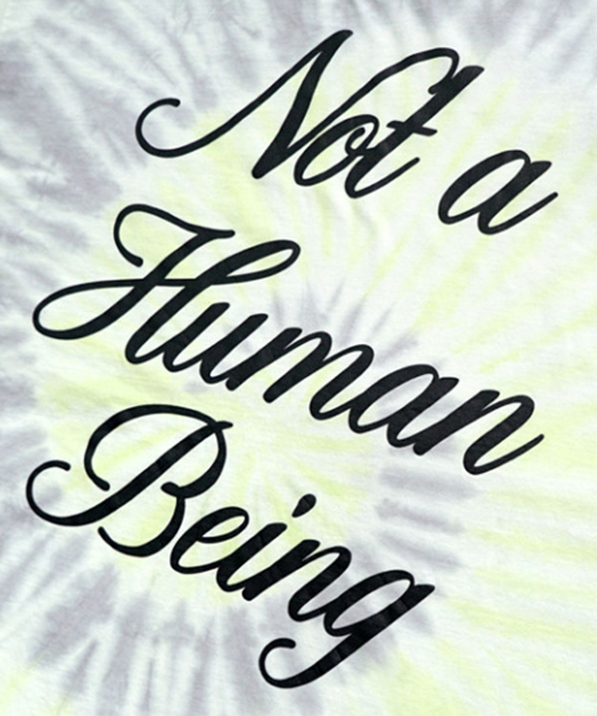 아임낫어휴먼비잉(I AM NOT A HUMAN BEING) TIE-DYE NEON TEE