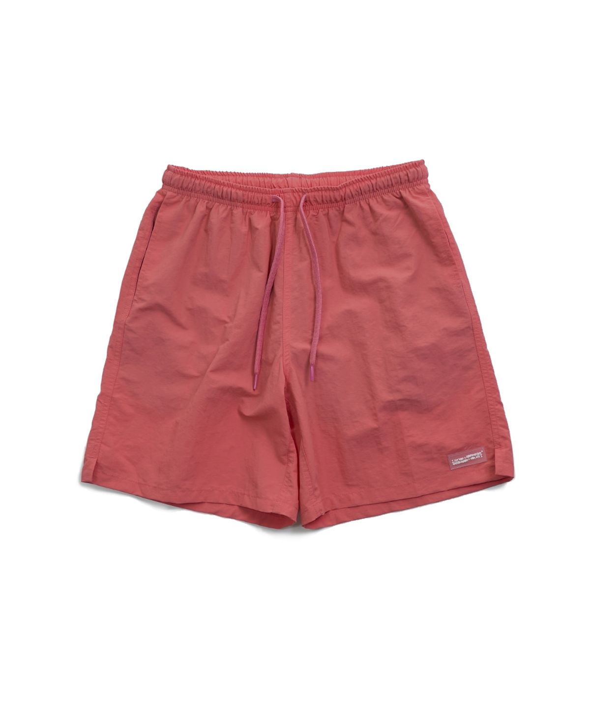 아임낫어휴먼비잉(I AM NOT A HUMAN BEING) RUBBER PATCHED SHORTS - CORAL
