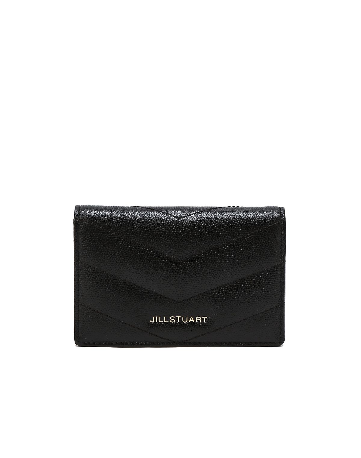 질스튜어트액세서리(JILLSTUART ACC) [MOMA] 블랙 퀼팅 소가죽 카드지갑