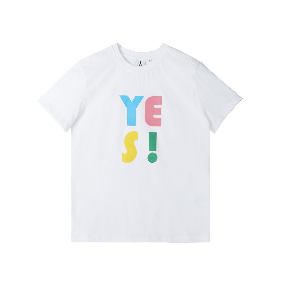그래픽스(GRAPIX) YES! 화이트 반팔 티셔츠