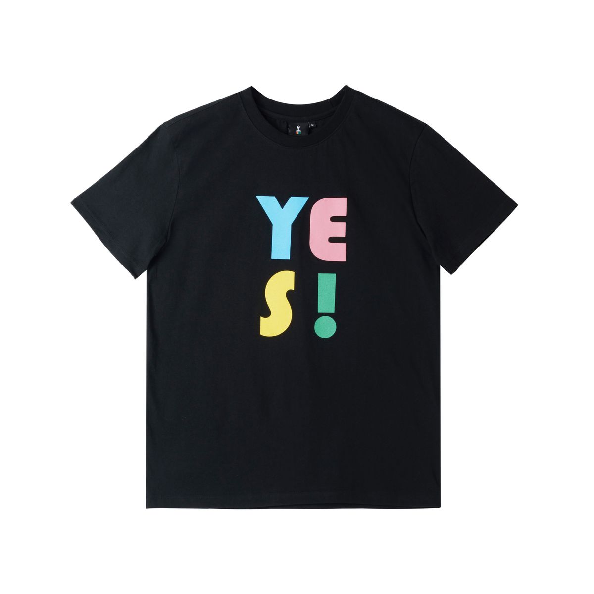 그래픽스(GRAPIX) YES! 블랙 반팔 티셔츠