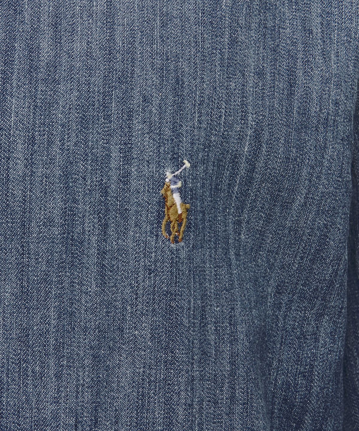 폴로 랄프 로렌(POLO RALPH LAUREN) 커스텀핏 데님 셔츠 - 블루
