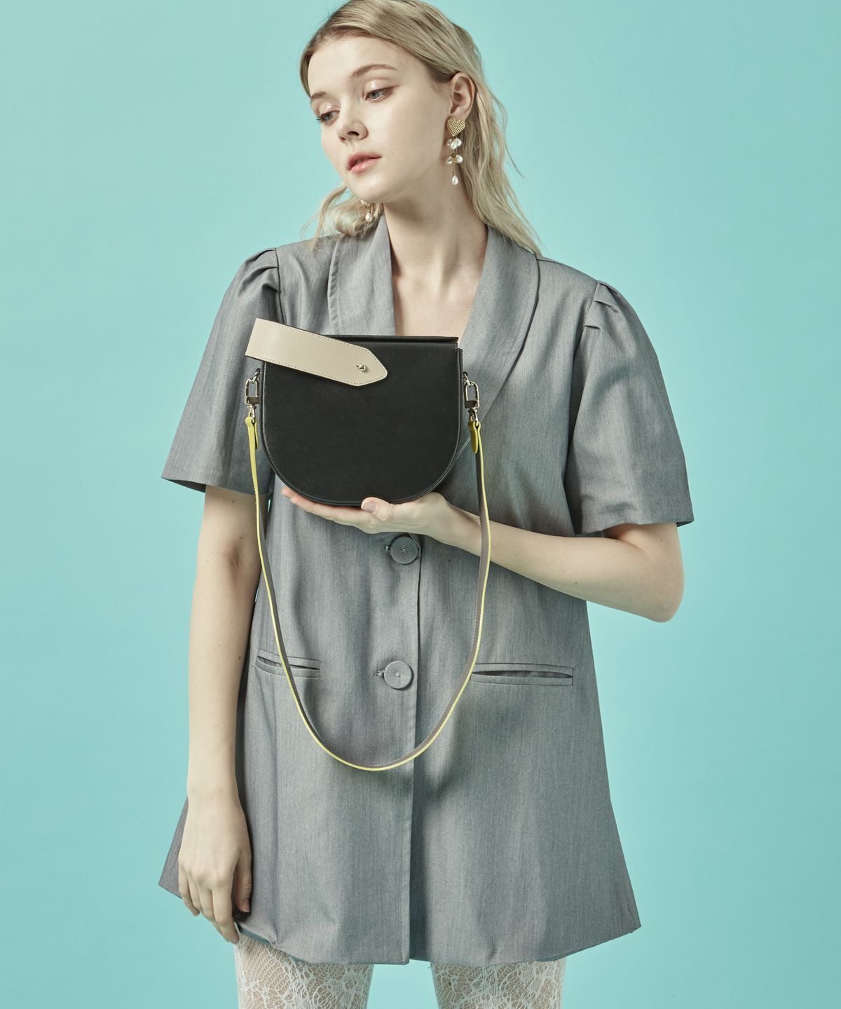 보니블라(BONIBLAH) GLACE BAG (EBONY BLACK)