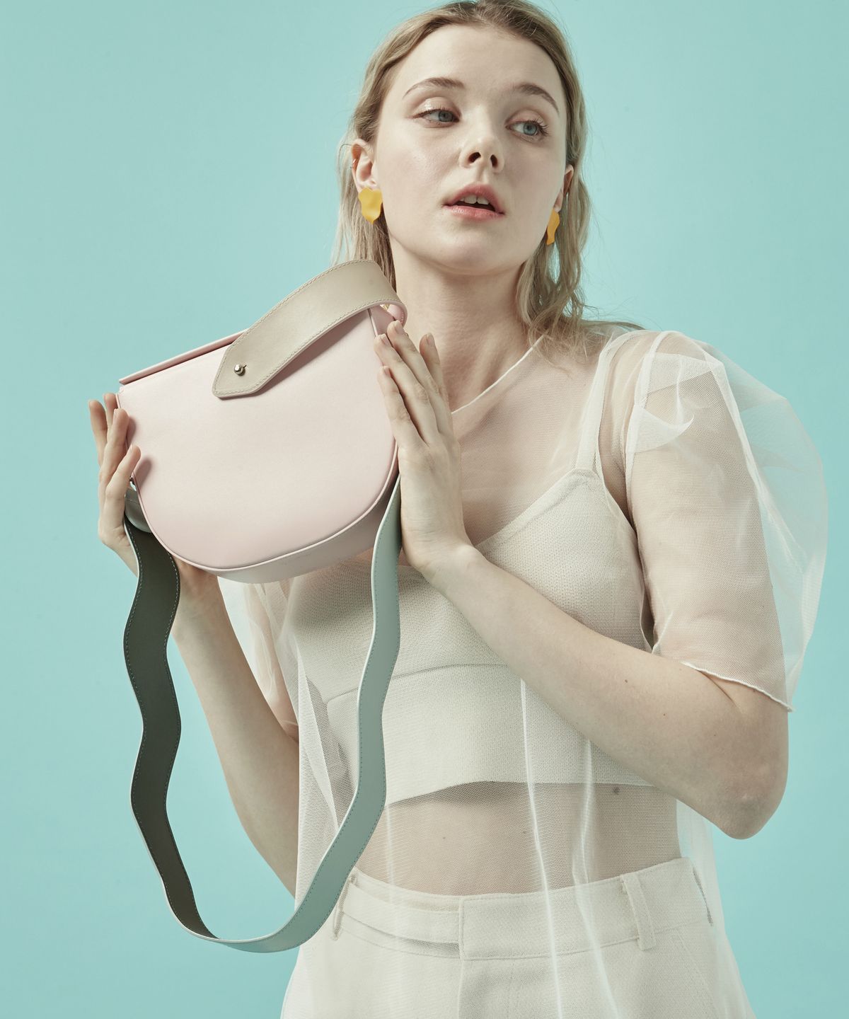 보니블라(BONIBLAH) GLACE BAG (FLAMINGO PINK)