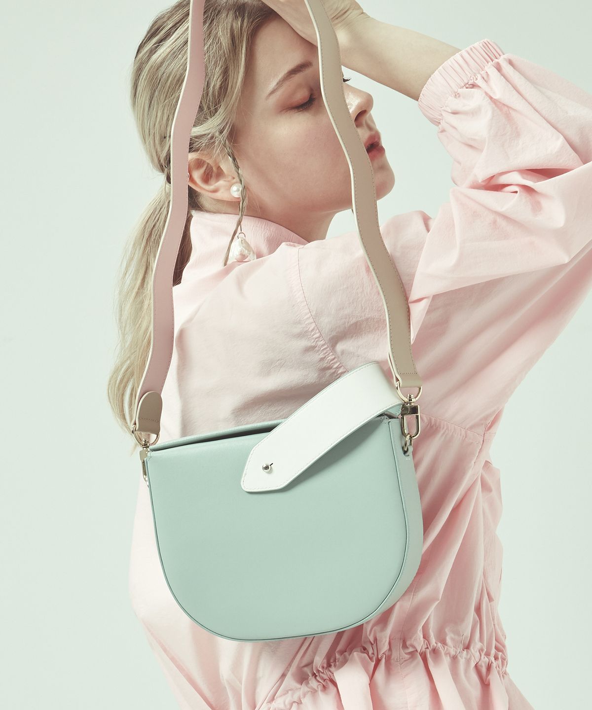 보니블라(BONIBLAH) GLACE BAG (MINT CREAM)