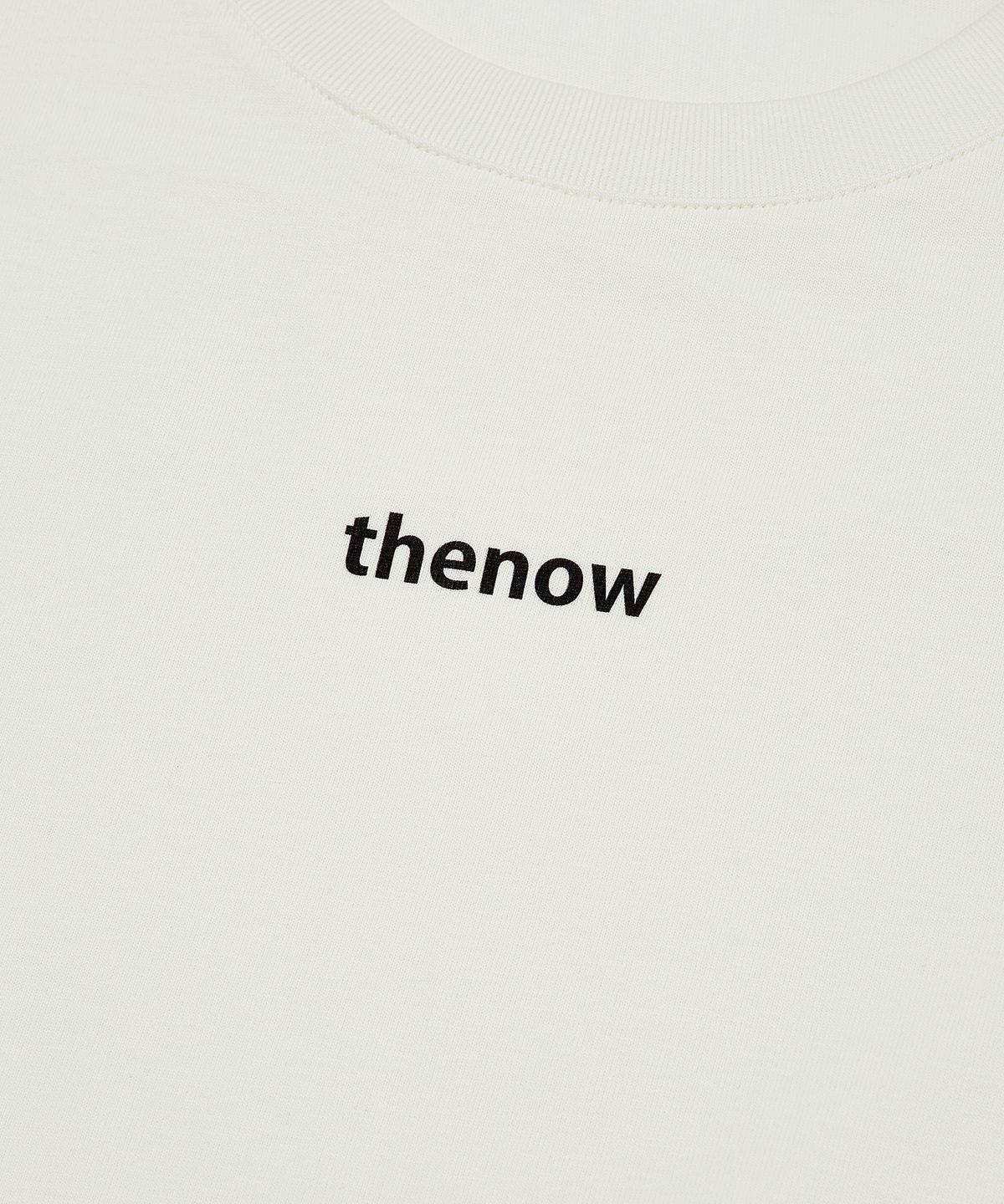 댄앤나우(THENOW) thenow 미니 프린팅 오버핏 티셔츠 아이보리화이트