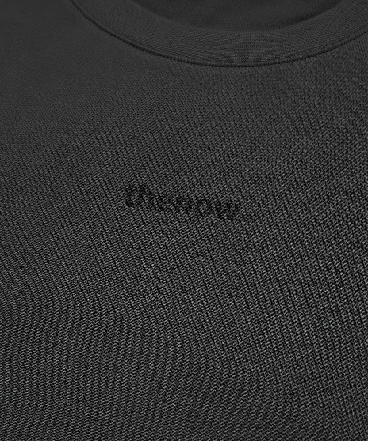 댄앤나우(THENOW) thenow 미니 프린팅 오버핏 티셔츠 다크그레이