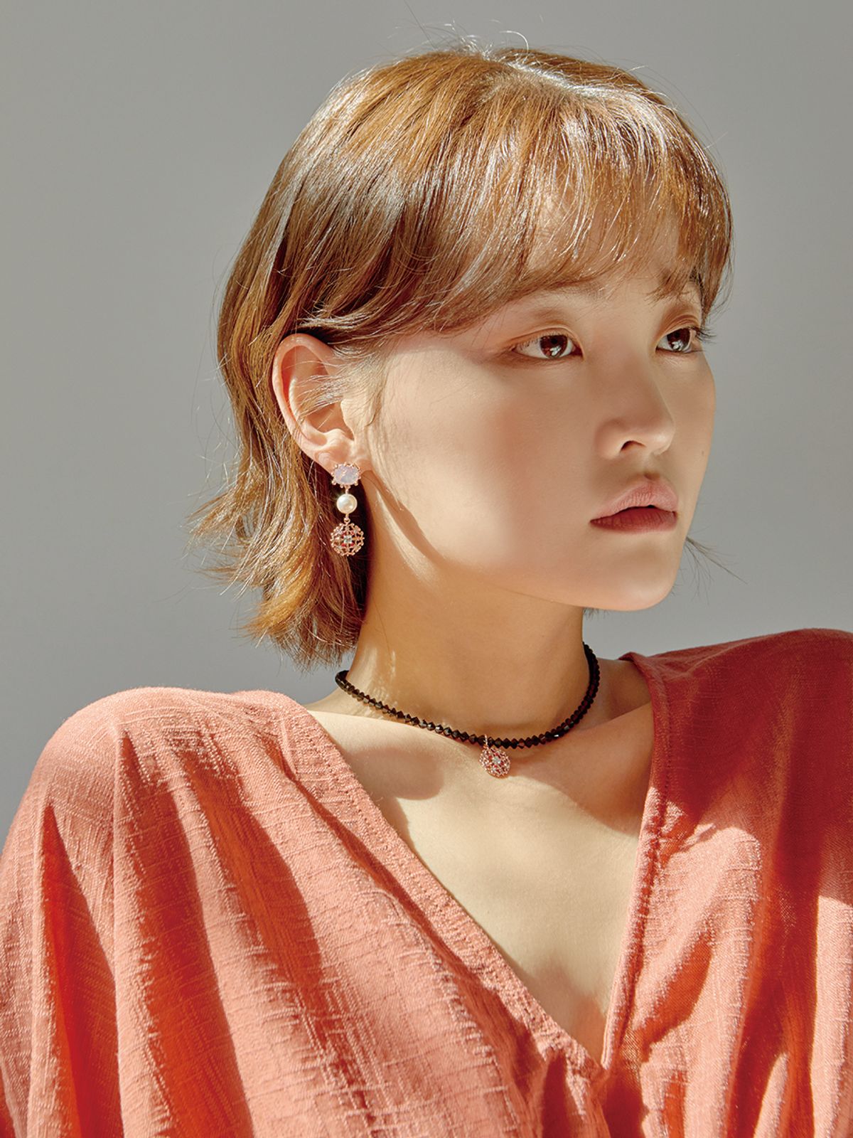 로이데테르(ROIDETER) 로멘틱 펄 드랍 귀걸이
