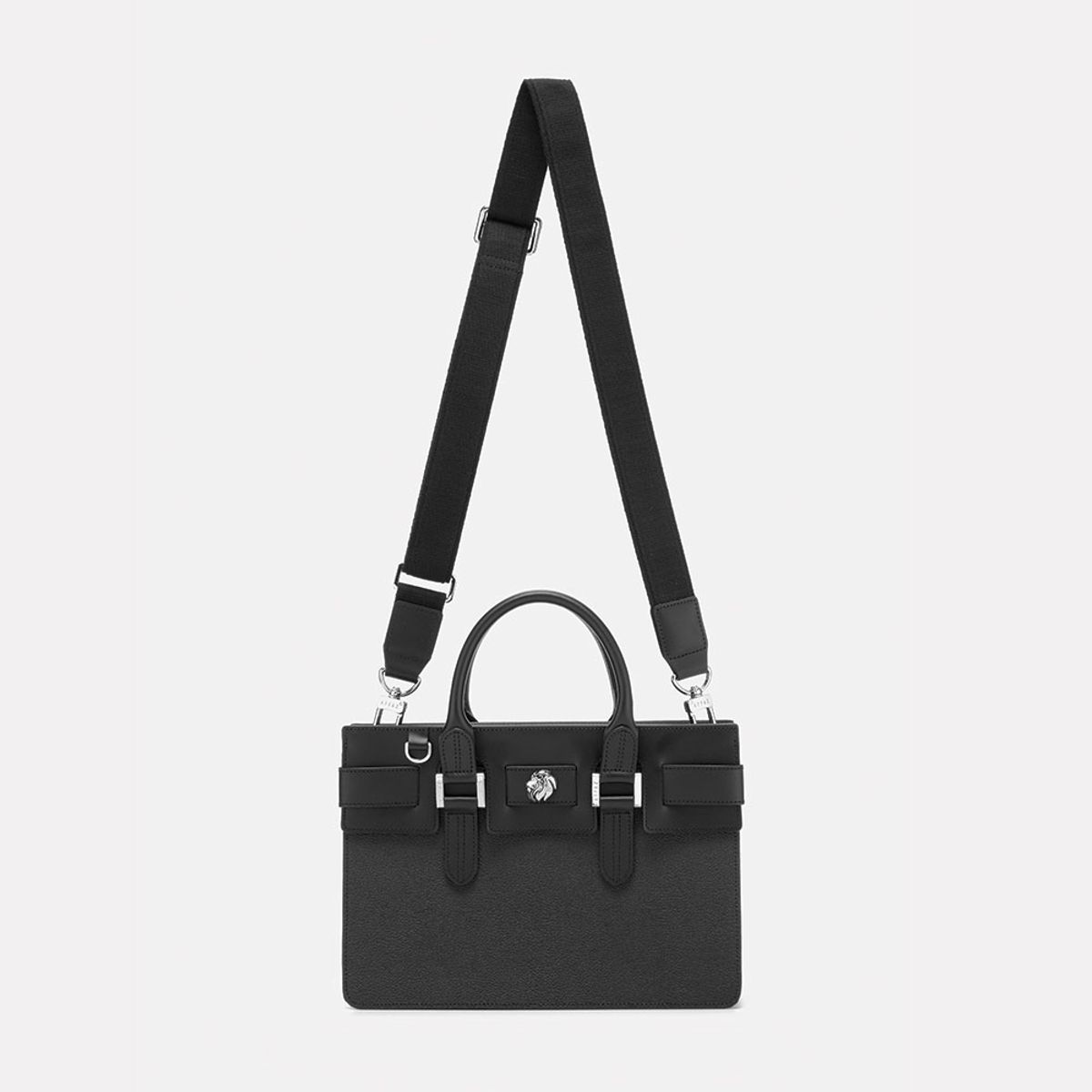 아파즈(AFFAZ) 논노 미디엄 토트 블랙