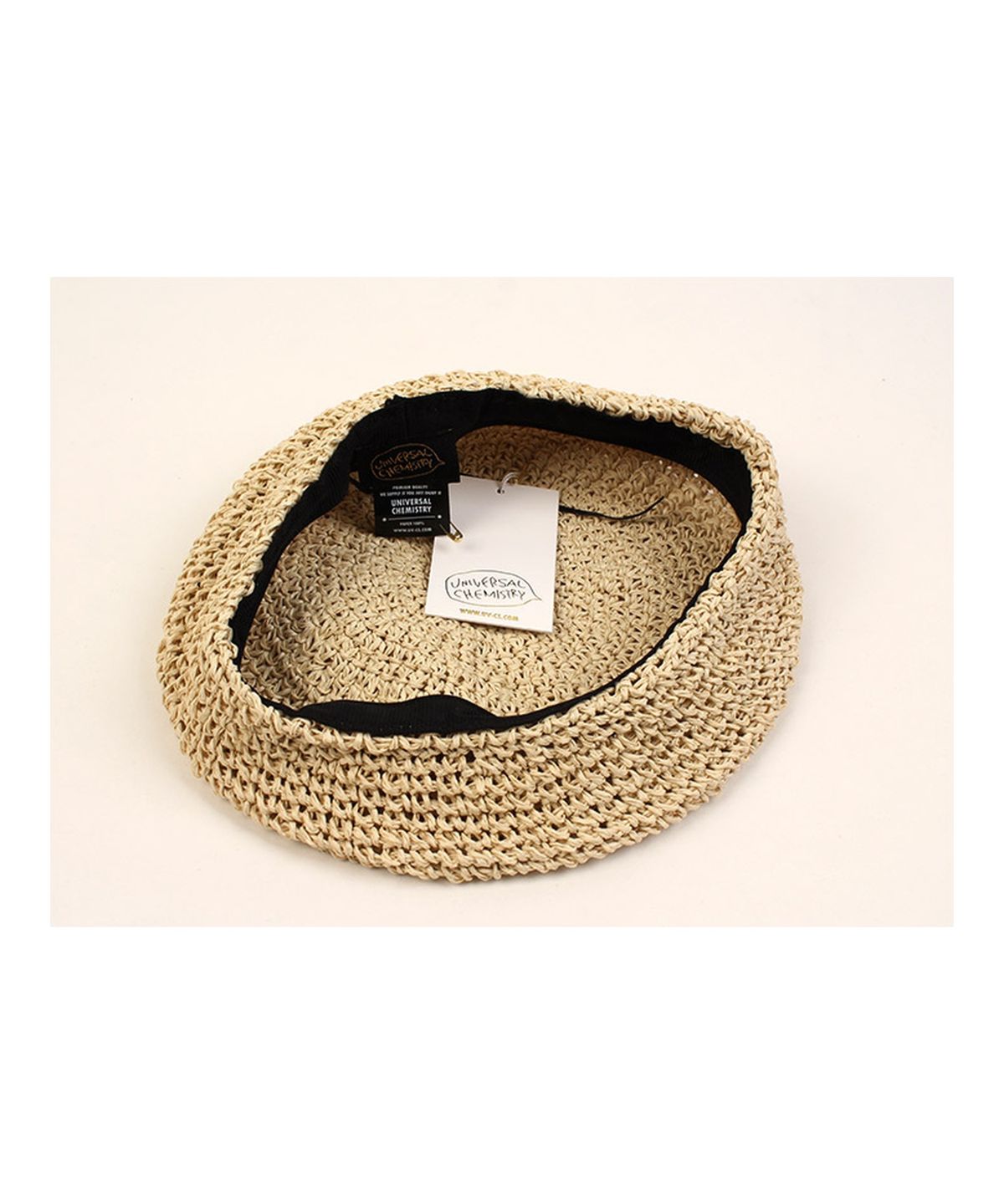유니버셜 케미스트리(UNIVERSAL CHEMISTRY) Rattan Beige Beret 라탄베레모