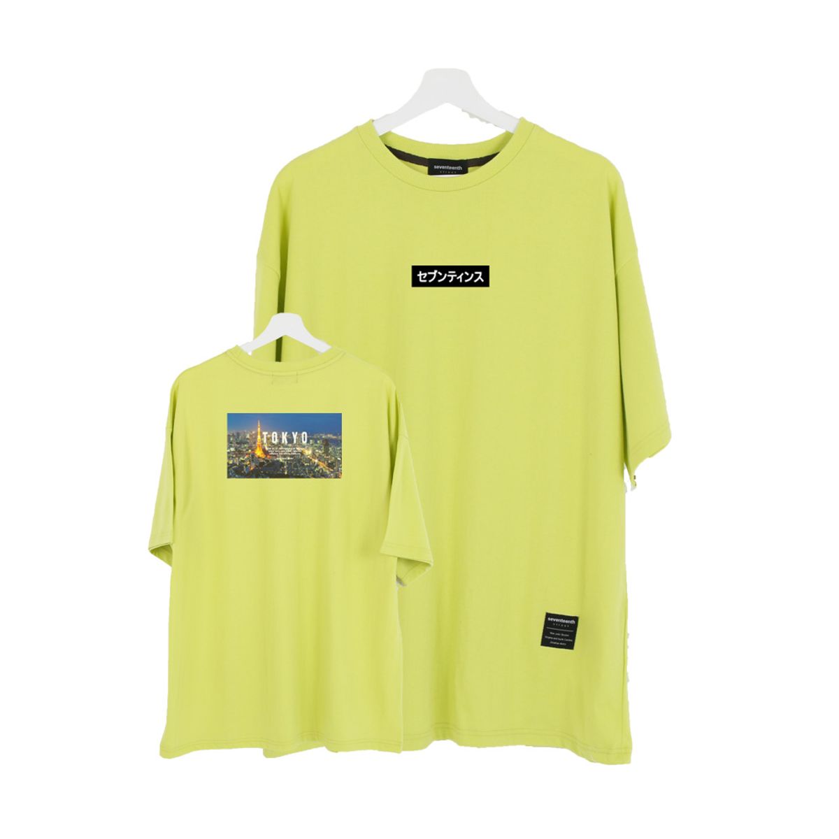 세븐틴스(SEVENTEENTH) NIGHT VIEW TOKYO TSHIRTS 형광