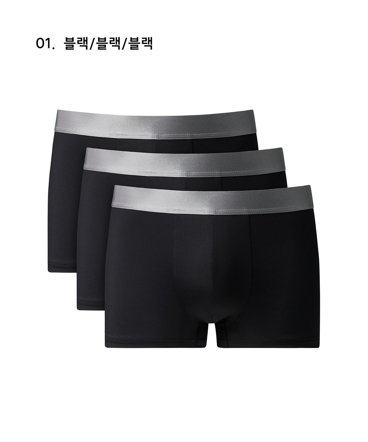 무신사 스탠다드(MUSINSA STANDARD) [쿨탠다드] 맨즈 드로즈 실버 밴드 3팩