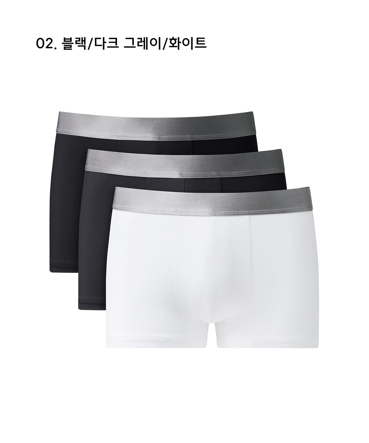 무신사 스탠다드(MUSINSA STANDARD) [쿨탠다드] 맨즈 드로즈 실버 밴드 3팩