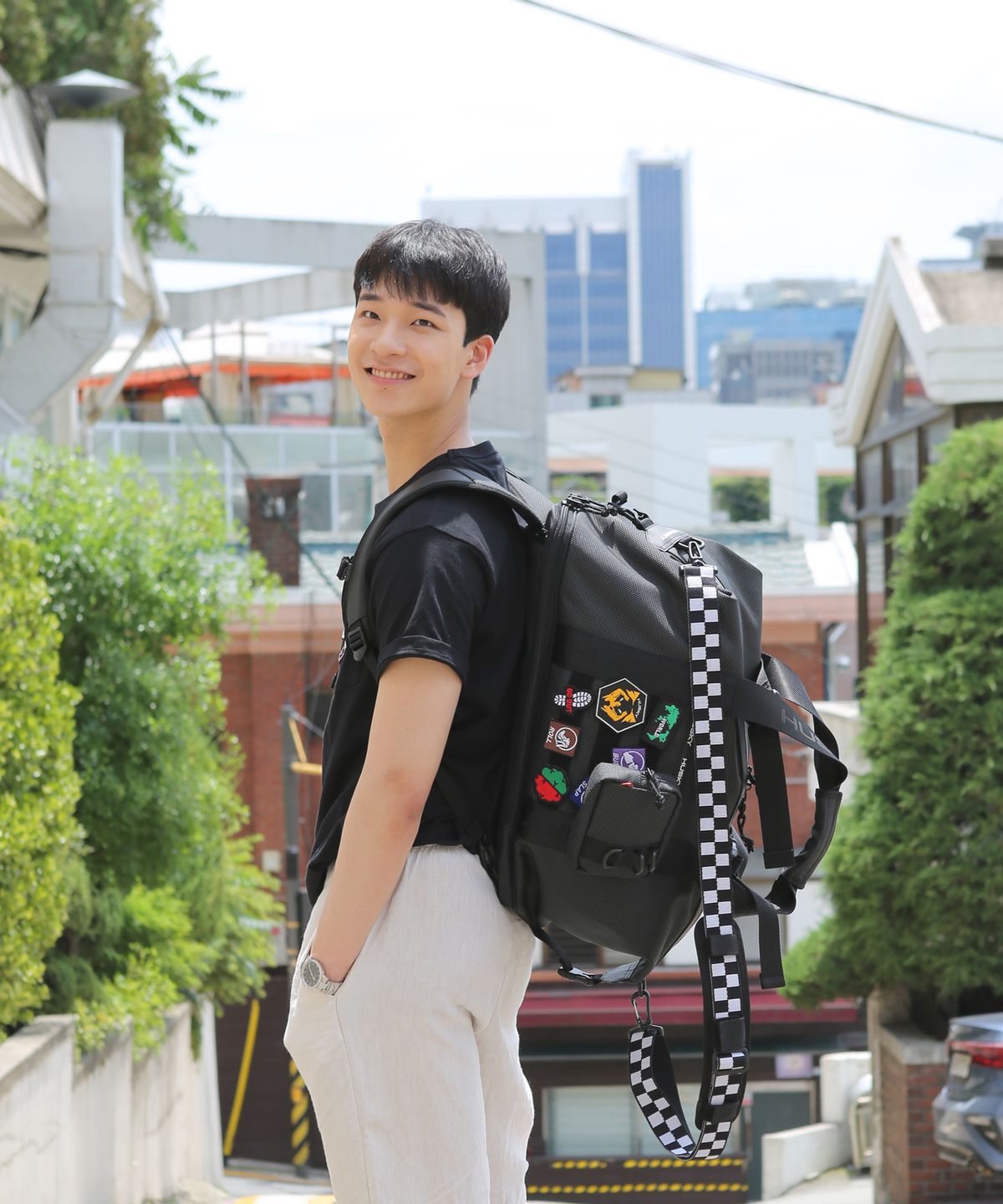 허스키(HUSKY) 엑스트로 7 스포츠백(M) HE-5500900 BLACK