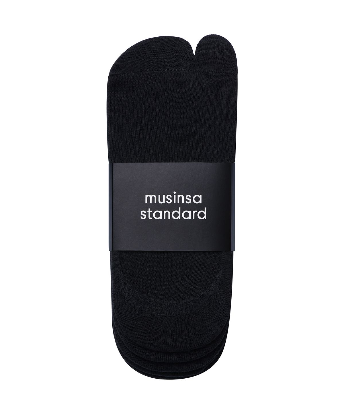 무신사 스탠다드(MUSINSA STANDARD) 타비 페이크 삭스 5팩 [블랙]