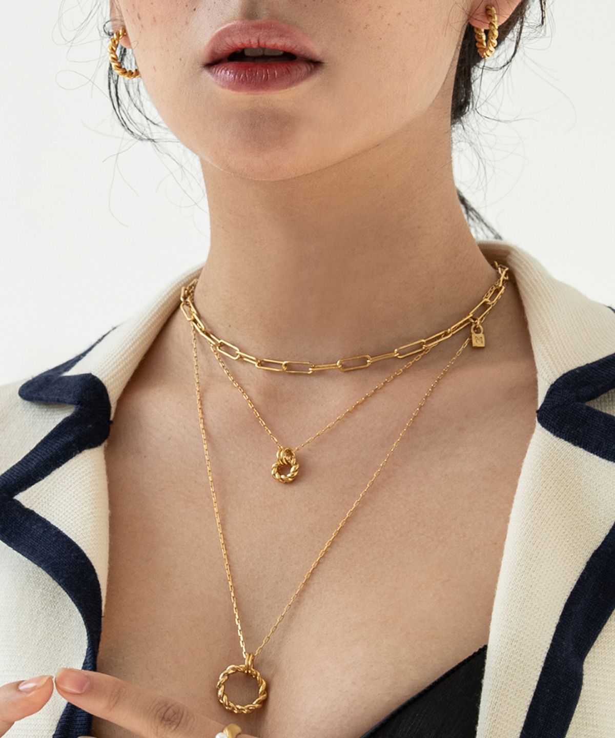 마르타(MARTA) CLIP NECKLACE_Gold