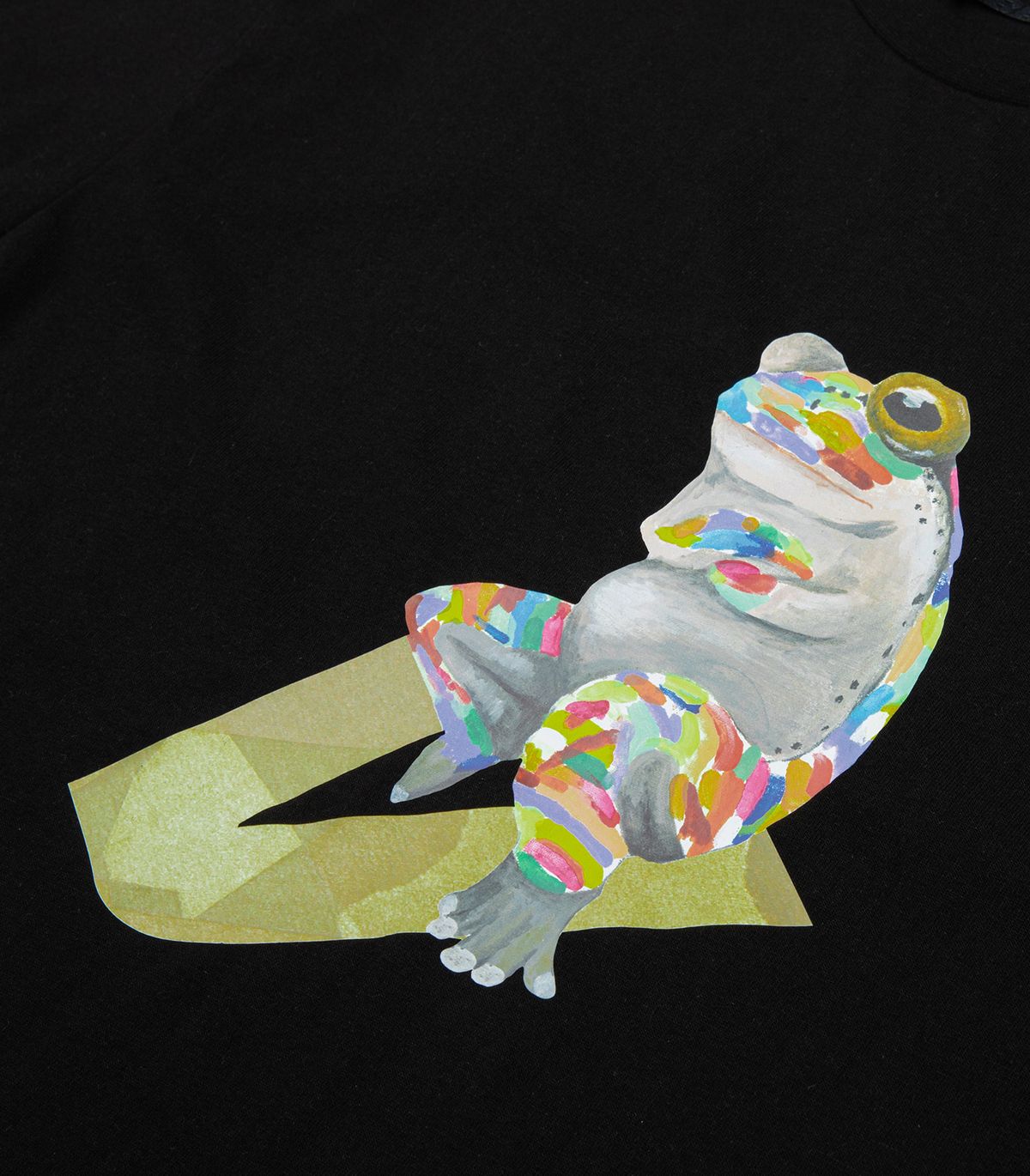 바이브레이트(VIBRATE) GLORY FROG LOGO T-SHIRT (BLACK)