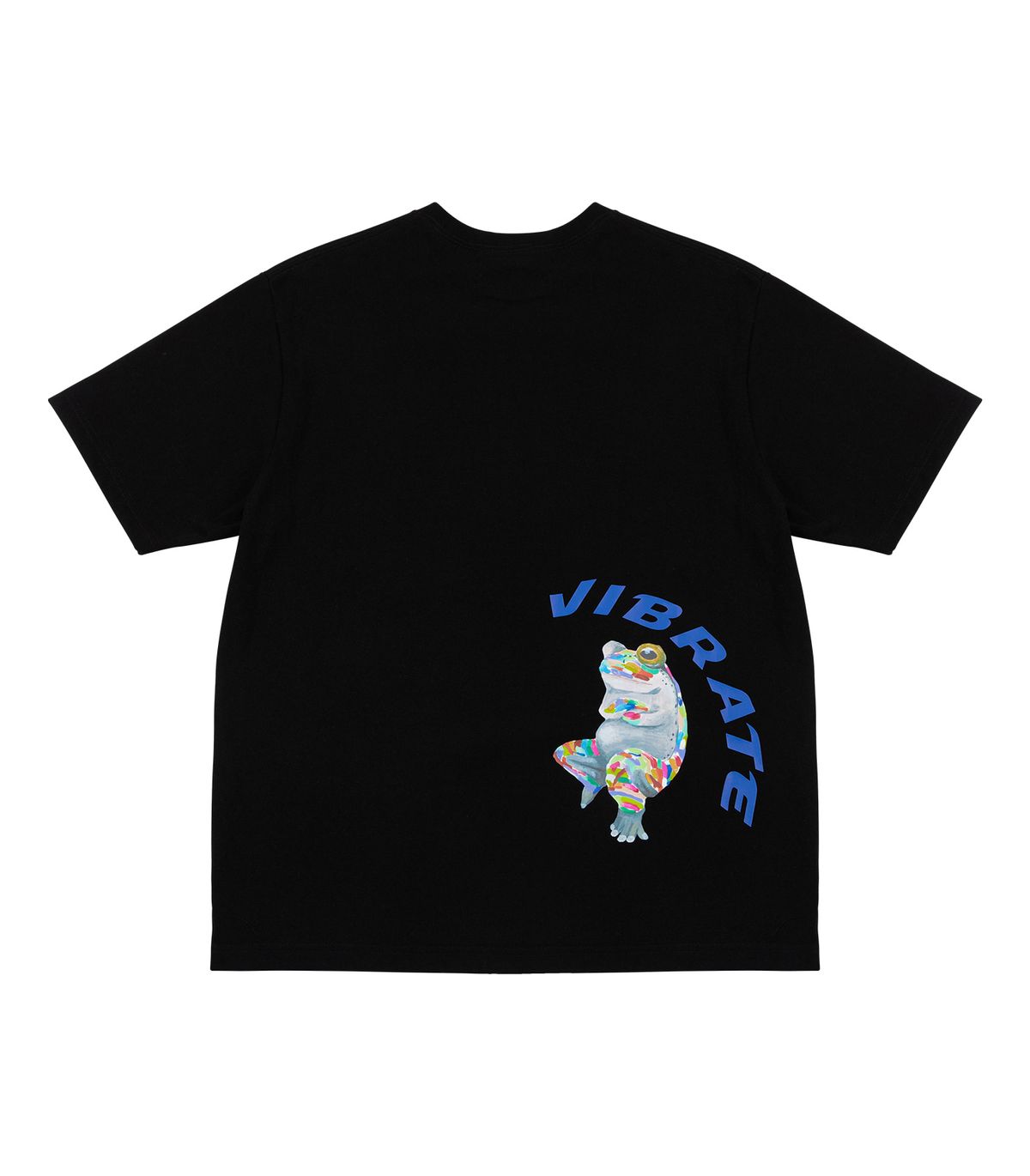 바이브레이트(VIBRATE) GLORY FROG LOGO POCKET T-SHIRT (BLACK)