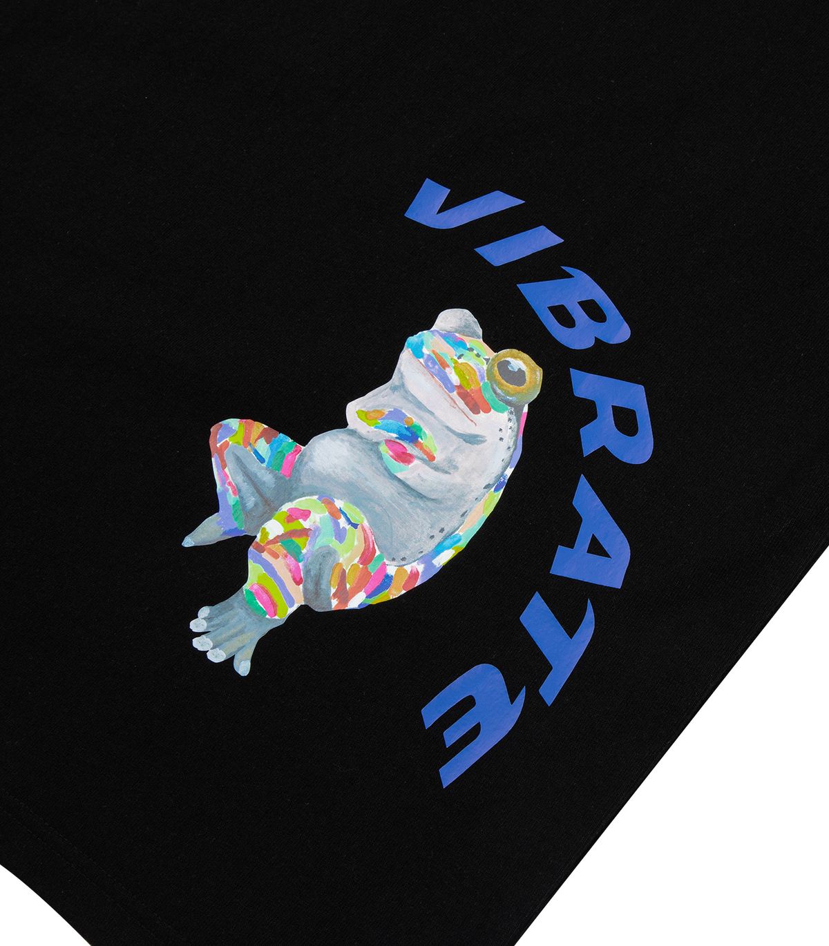 바이브레이트(VIBRATE) GLORY FROG LOGO POCKET T-SHIRT (BLACK)