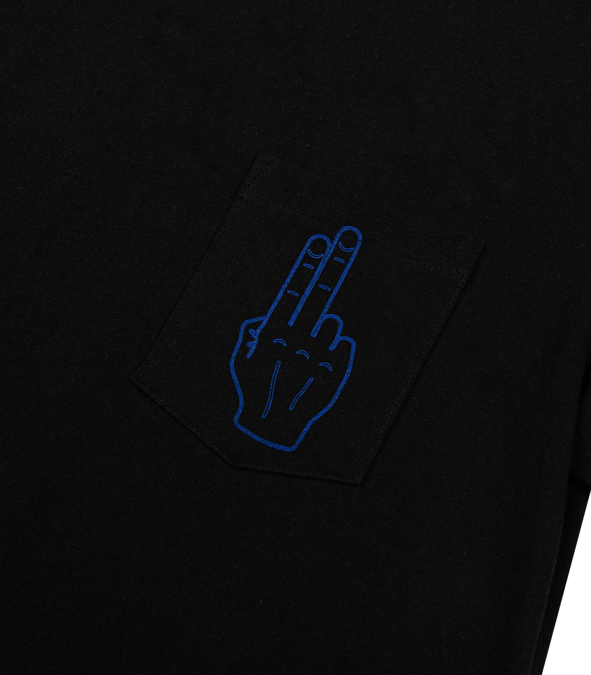 바이브레이트(VIBRATE) GLORY FROG LOGO POCKET T-SHIRT (BLACK)