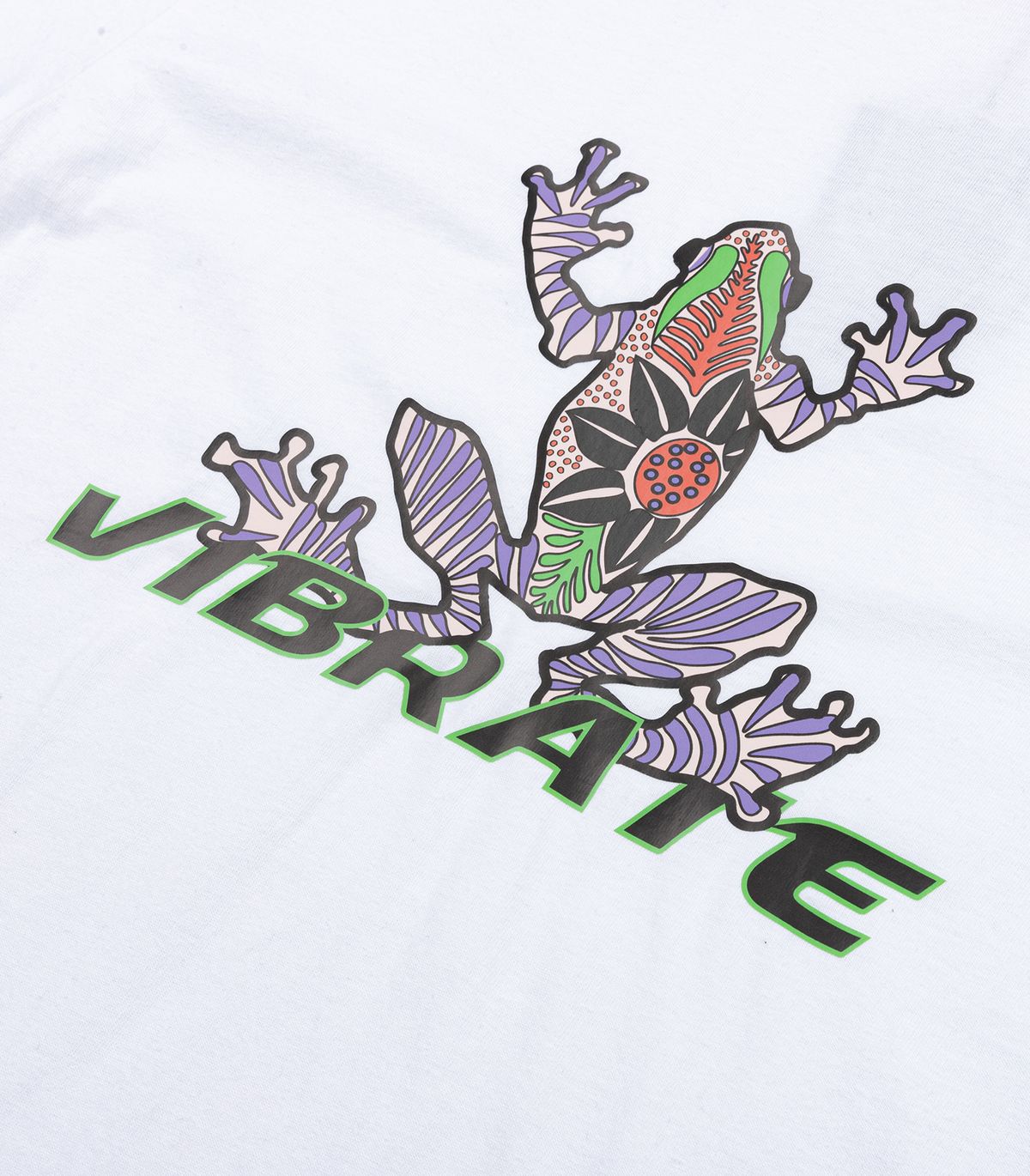 바이브레이트(VIBRATE) LILAC V-ROGGY LOGO T-SHIRT (WHITE)