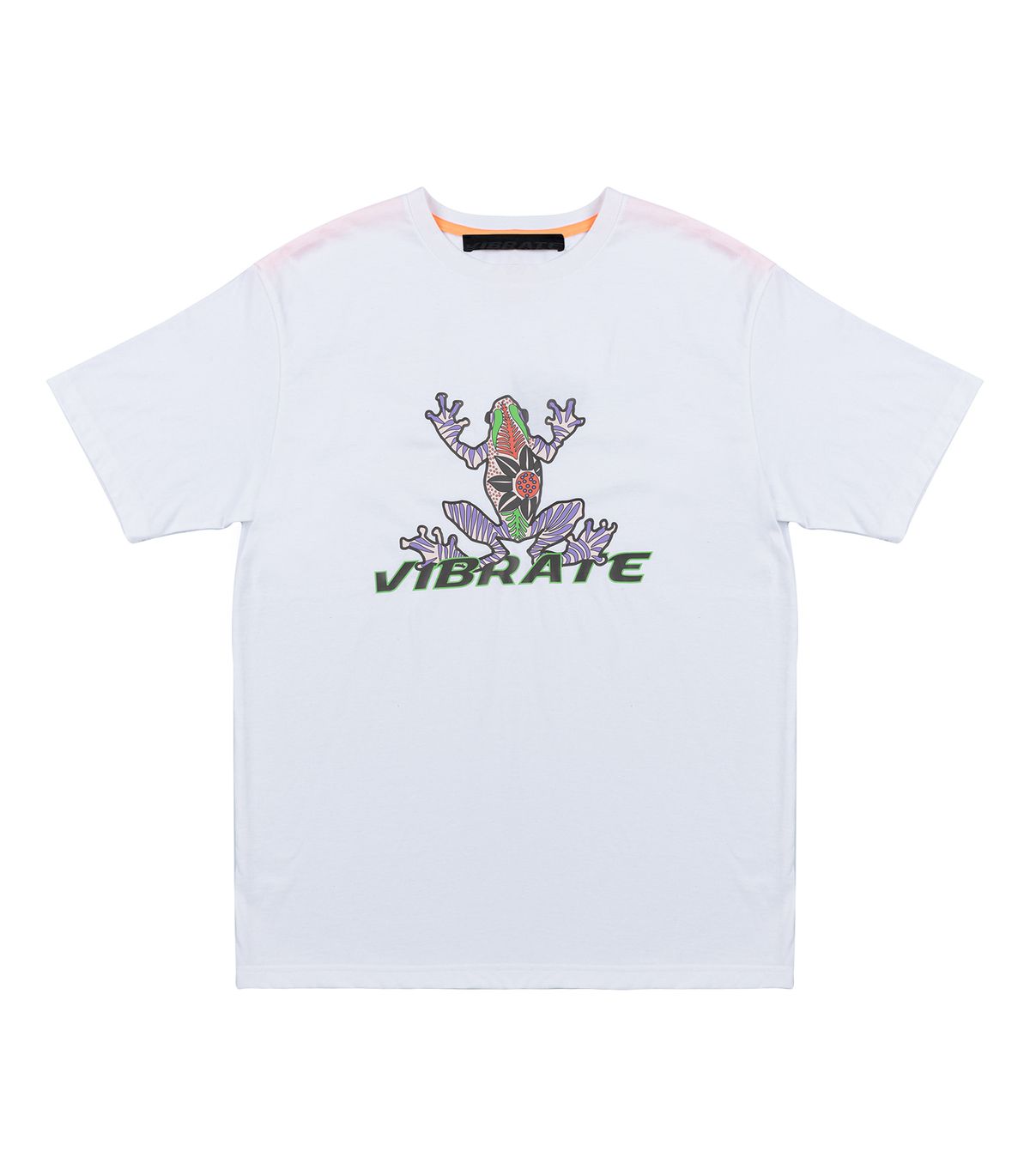 바이브레이트(VIBRATE) LILAC V-ROGGY LOGO T-SHIRT (WHITE)