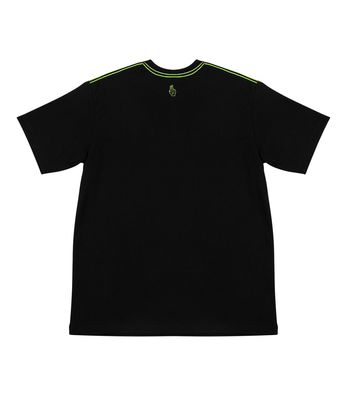 바이브레이트(VIBRATE) SAFFRON V-ROGGY LOGO T-SHIRT (BLACK)