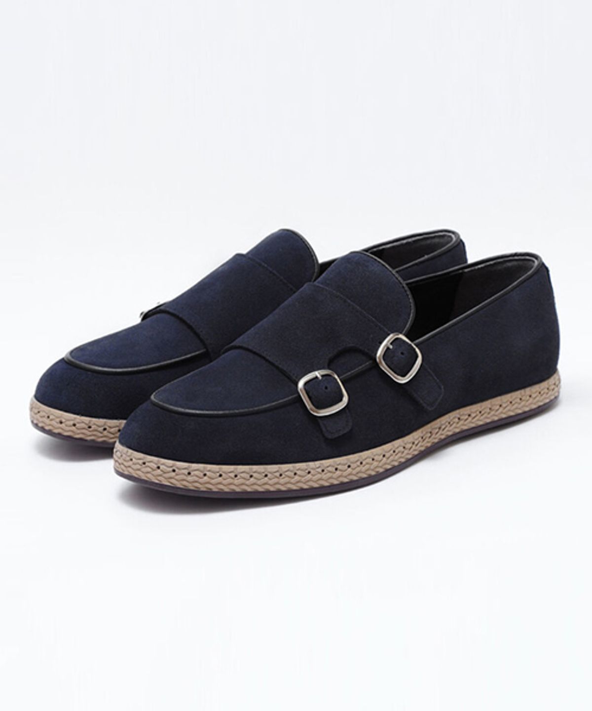 위트맨(WITTMAN) Italy suede moccasin (navy)