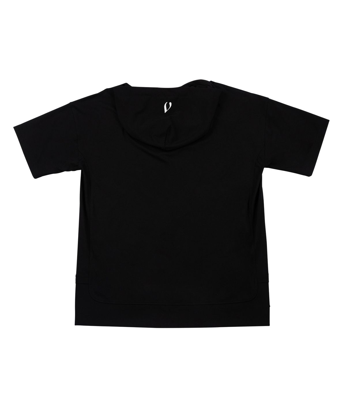바이브레이트(VIBRATE) GLORY FROG LOGO HALF SLEEVE HOODIE (BLACK)