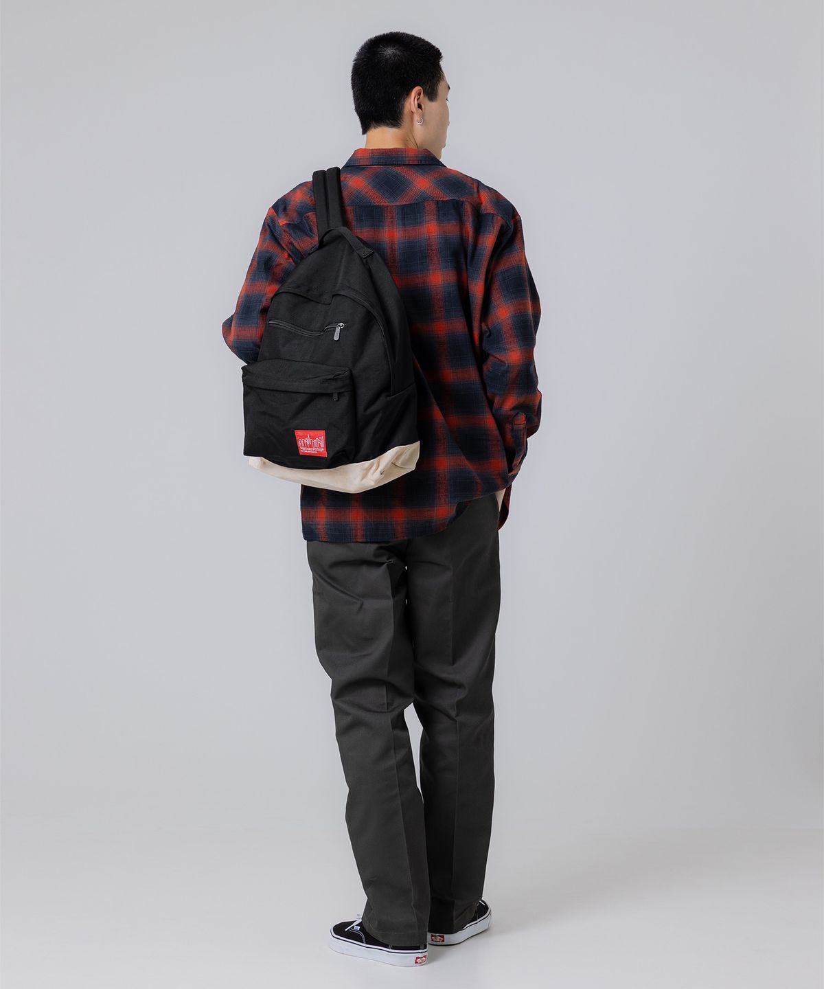 맨하탄 포티지(MANHATTAN PORTAGE) 1209 빅애플 백팩 M BLACK 스웨이드