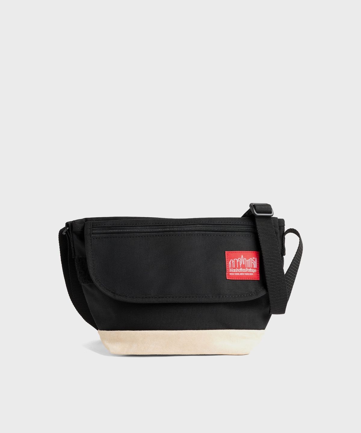 맨하탄 포티지(MANHATTAN PORTAGE) 1603 미니 NY 메신저백 BLACK 스웨이드