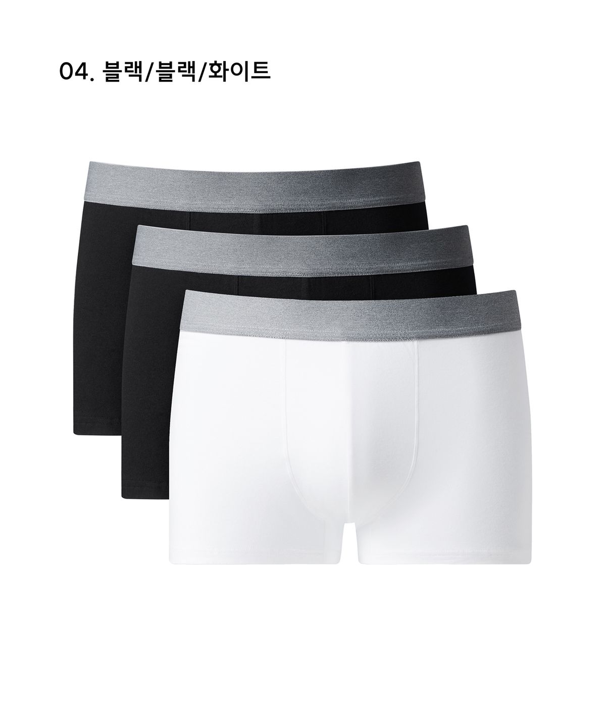 무신사 스탠다드(MUSINSA STANDARD) 맨즈 코튼 드로즈 그레이 밴드 3팩