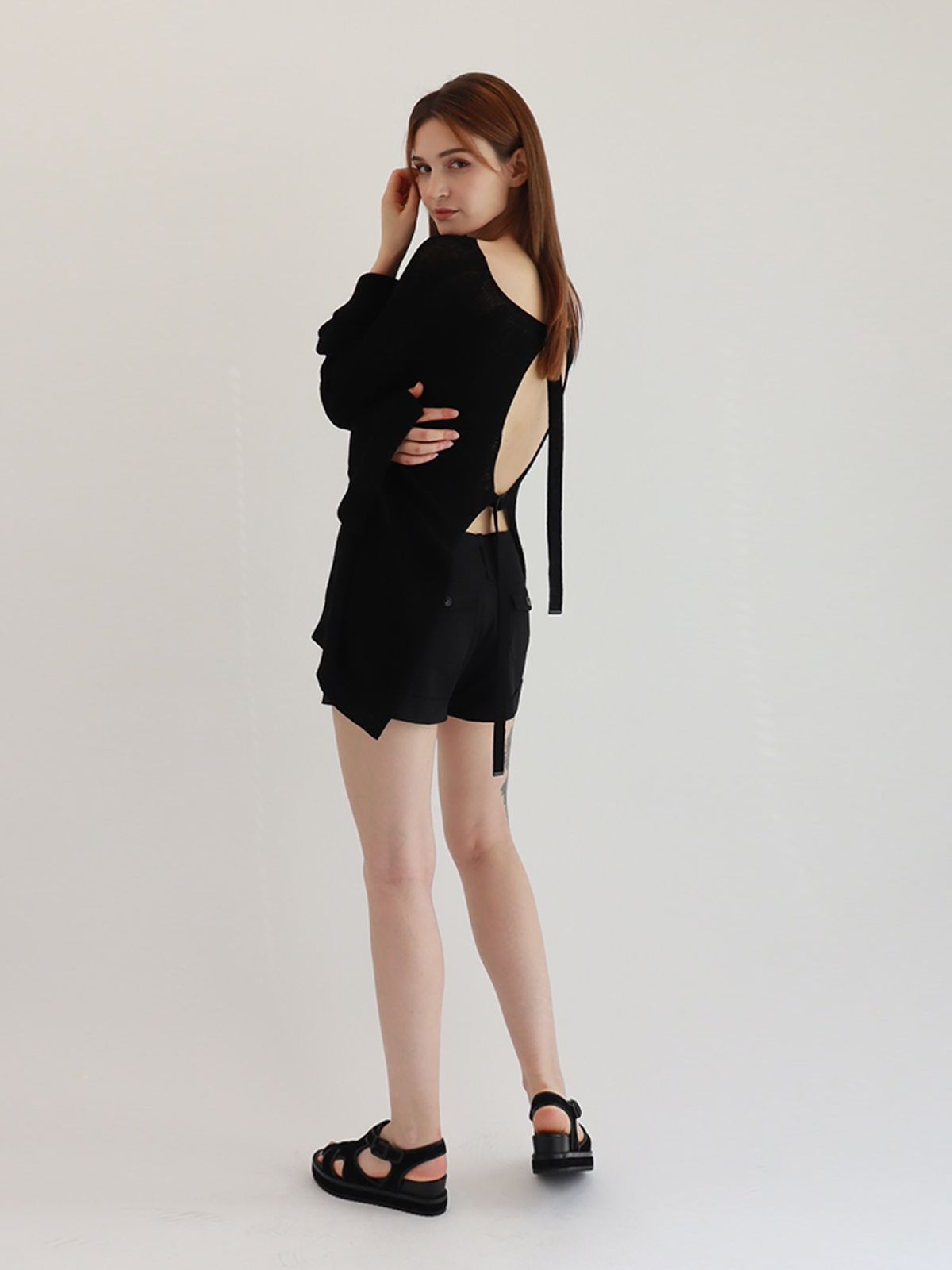 블라뱅(BLAHBANG) 홀가먼트 섹시백 (black)