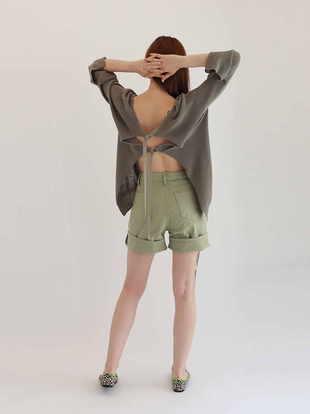 블라뱅(BLAHBANG) 홀가먼트 섹시백 (khaki)