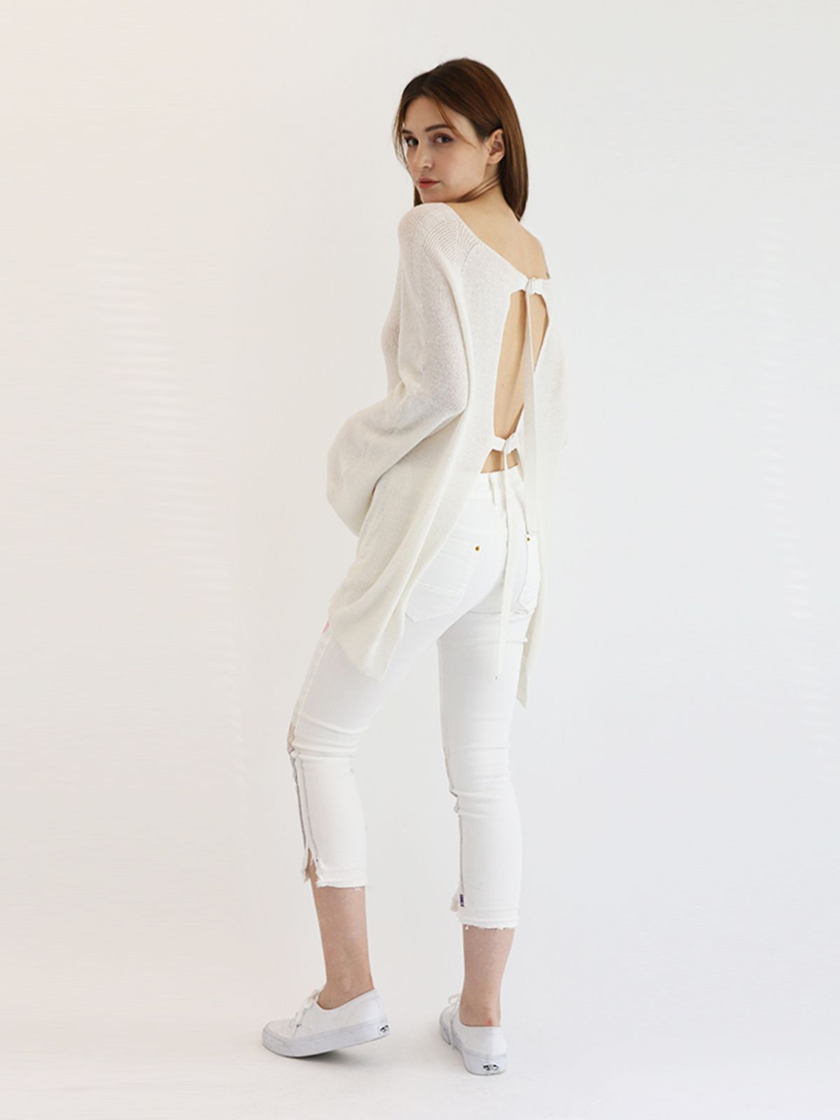 블라뱅(BLAHBANG) 홀가먼트 섹시백 (white)