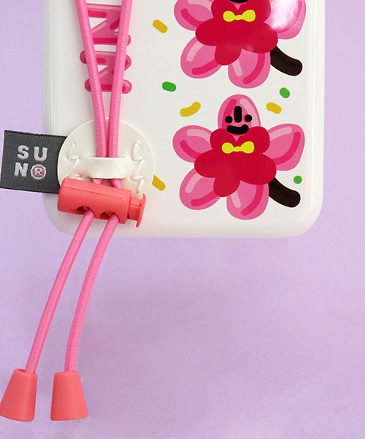 세컨드유니크네임(SECOND UNIQUE NAME) SUN CASE STRING GLOSSY WHITE CHERRY BLOSSOM