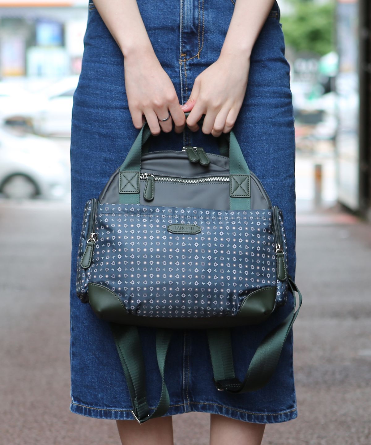 란체티(LANCETTI) 알레시 백팩 LB-1202513 KHAKI