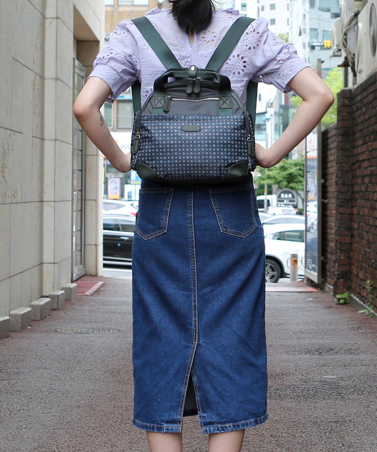 란체티(LANCETTI) 알레시 백팩 LB-1202513 KHAKI