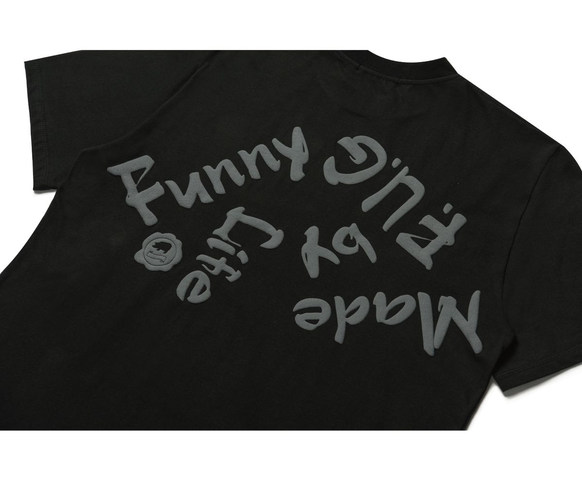 퍼니피그메이드(FUNNY PIG MADE) 퍼그 메이드 티(검정)