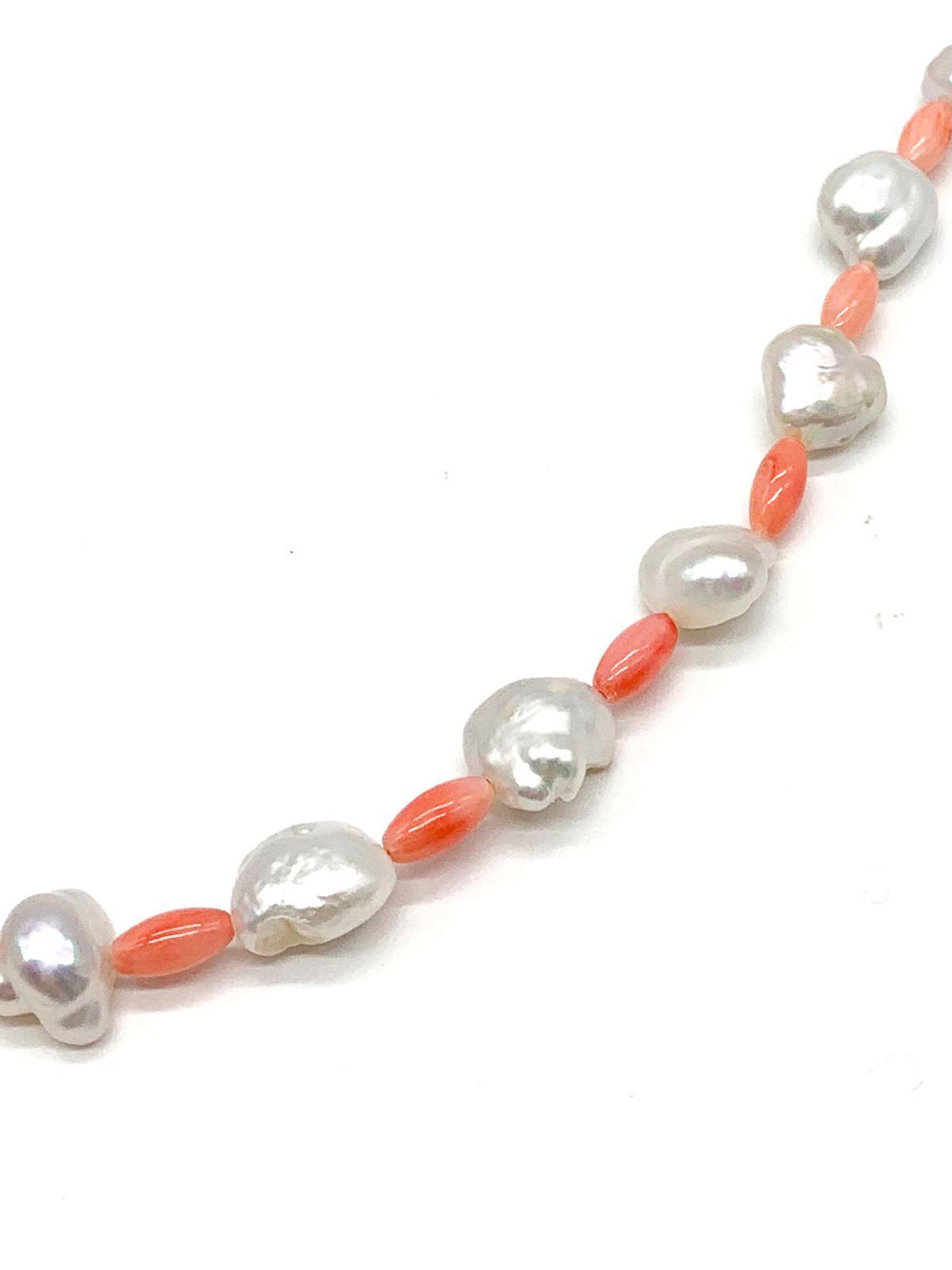 오키디루포(OCCHI DI LUPO) Agadir Pearl and Coal necklace