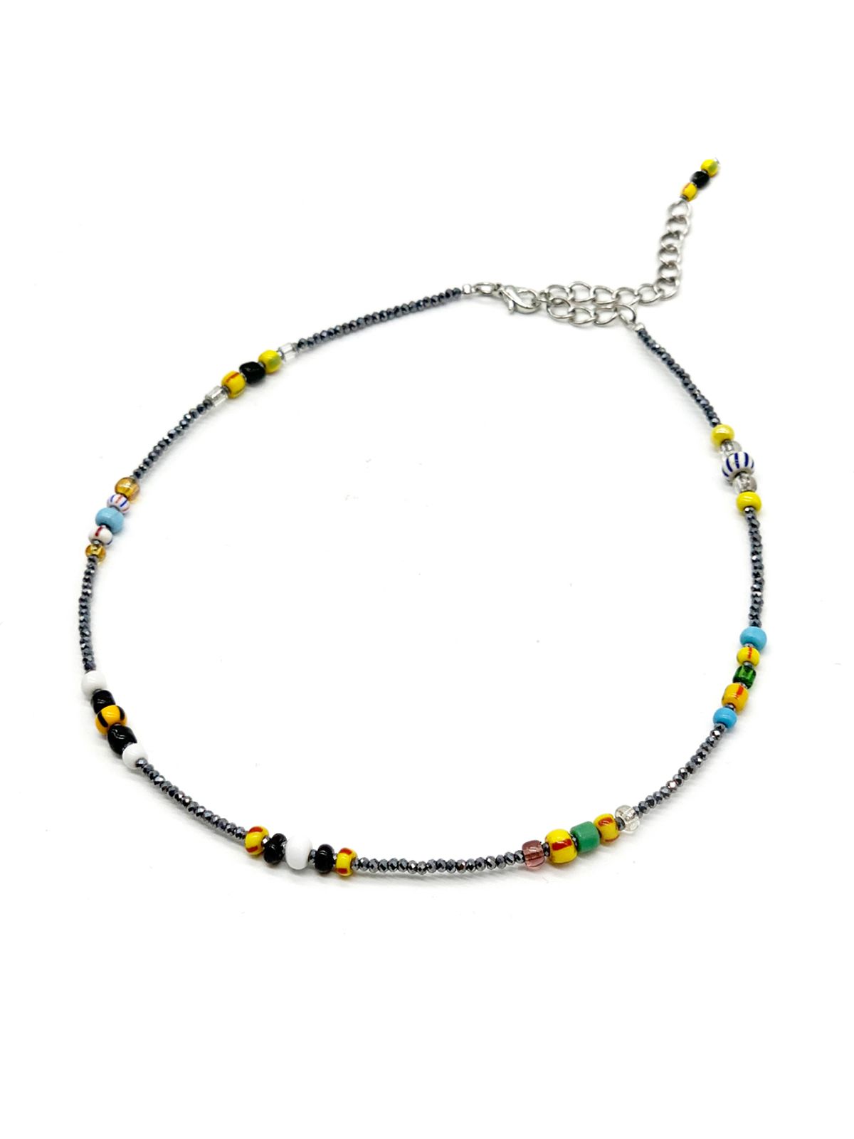 오키디루포(OCCHI DI LUPO) Moroccan hematite bracelet & necklace