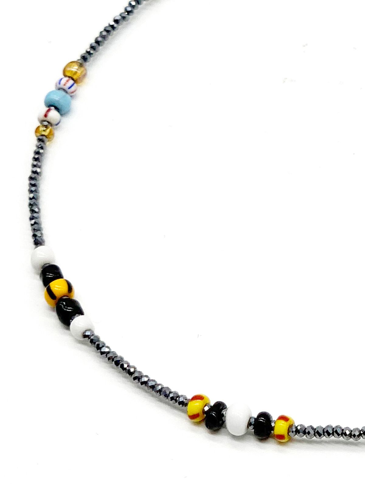 오키디루포(OCCHI DI LUPO) Moroccan hematite bracelet & necklace