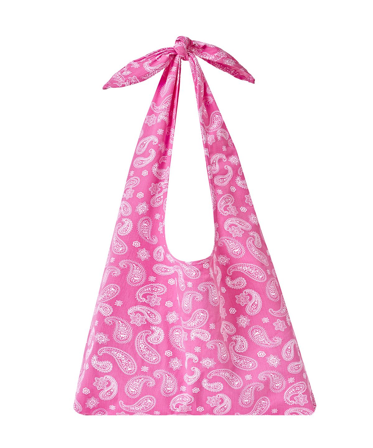 썸띵굿(SOMETHING GOOD) Paisley Print Tie Eco Bag_Pastel 3 Color