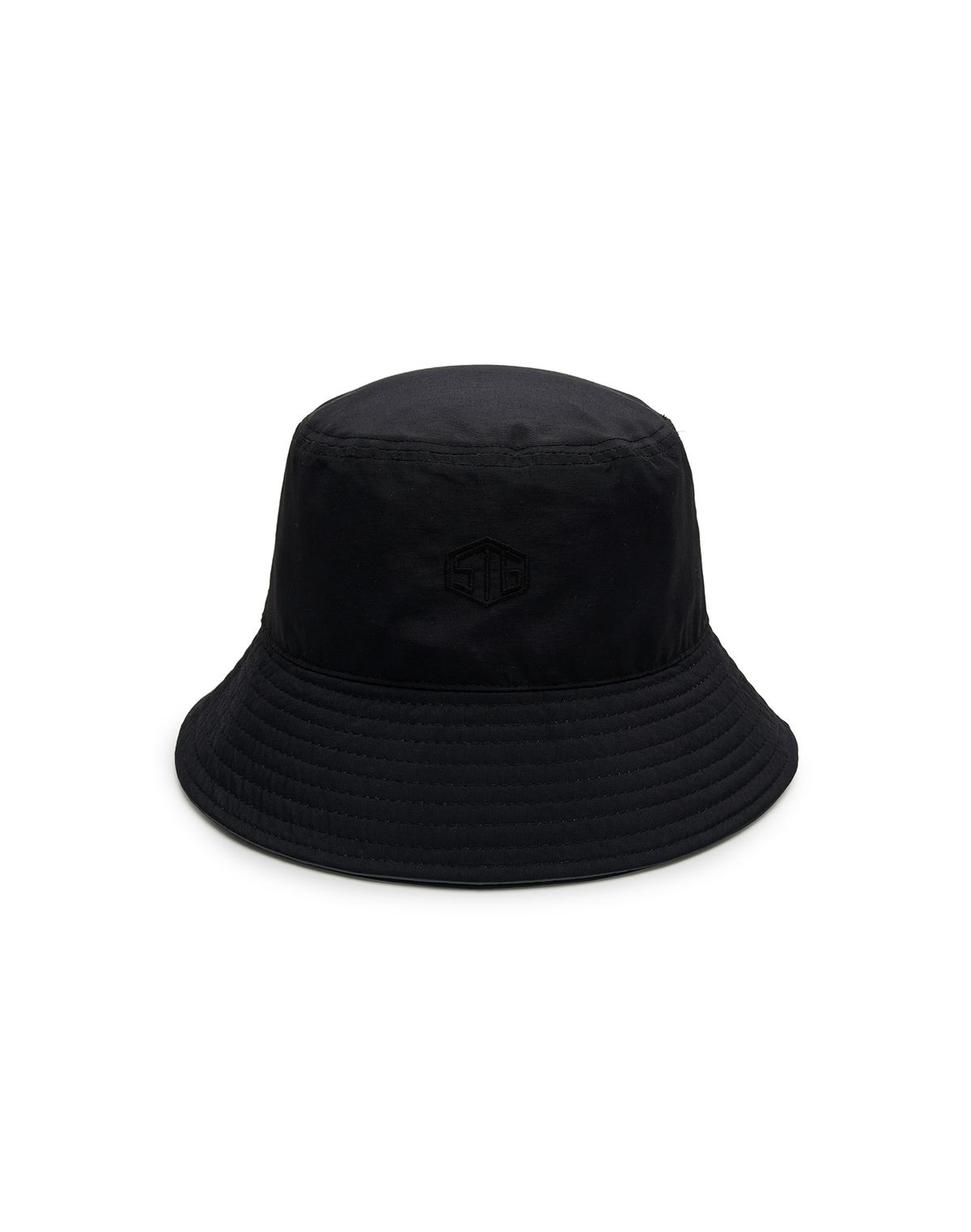 썸띵굿(SOMETHING GOOD) STG Reversible Bucket Hat_BLACK SOLID X GREY SOLID