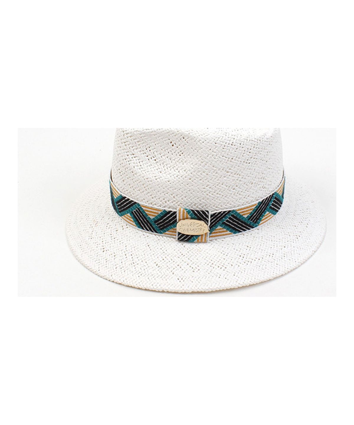 유니버셜 케미스트리(UNIVERSAL CHEMISTRY) Cool Line Swing White Short Fedora 여름페도라