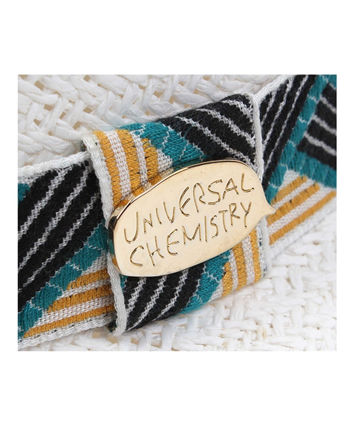 유니버셜 케미스트리(UNIVERSAL CHEMISTRY) Cool Line Swing White Short Fedora 여름페도라