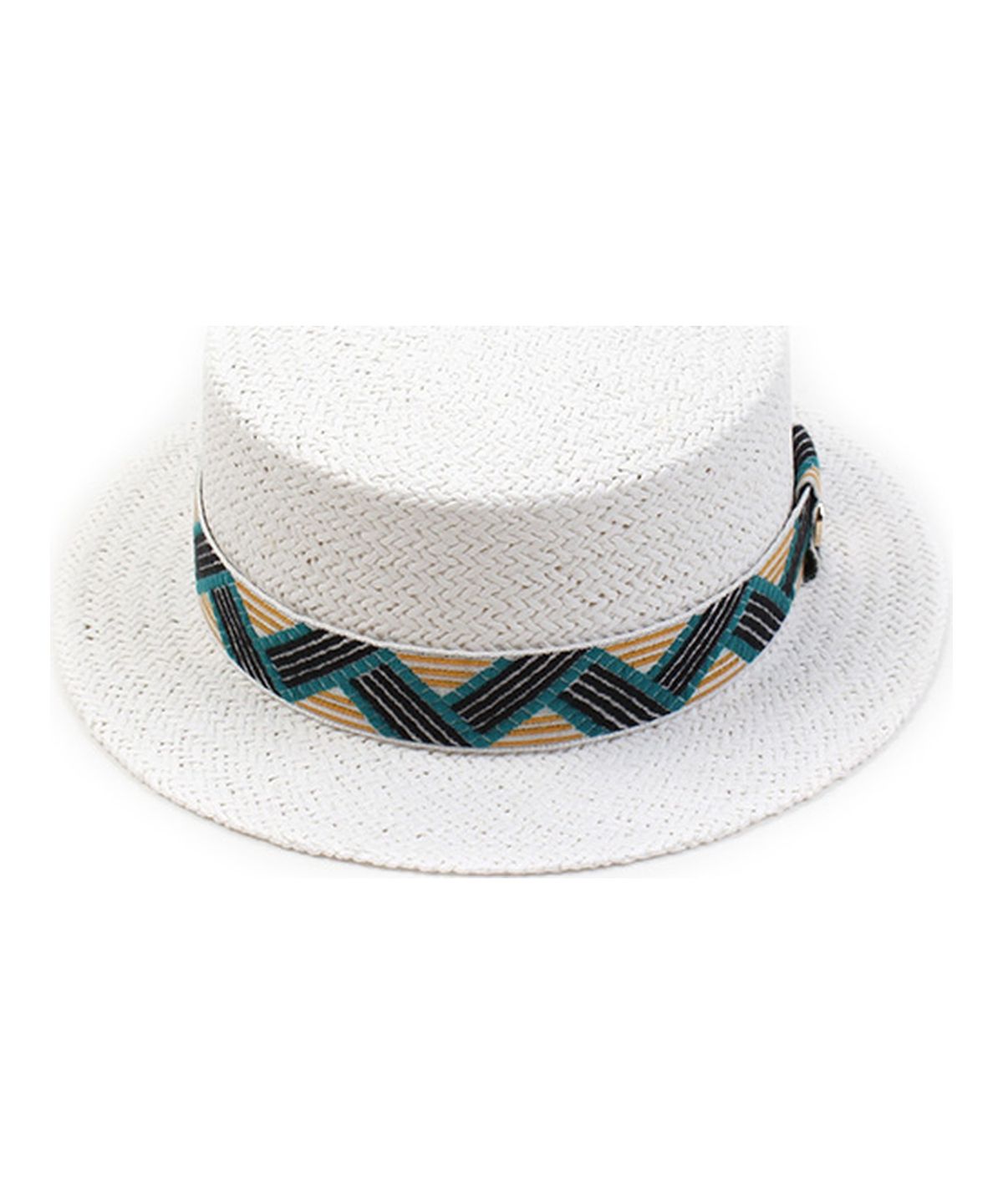 유니버셜 케미스트리(UNIVERSAL CHEMISTRY) Cool Line White Flat Short Panama Hat 여름페도라