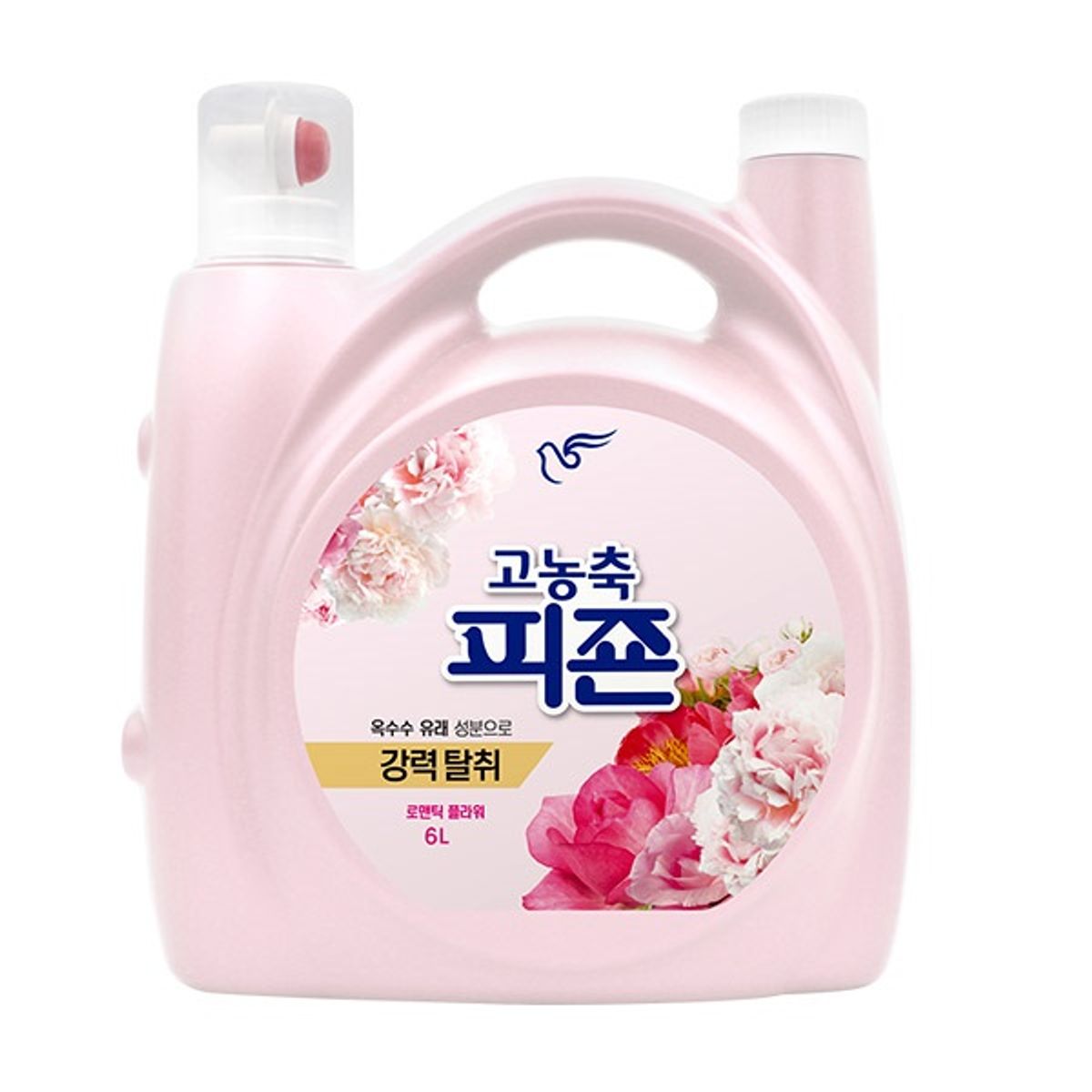 피죤(PIGEON) 피죤 고농축 대용량 섬유유연제 6L (로맨틱,써니,오션) 일반드럼겸용